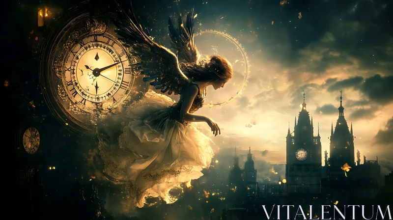 Celestial Watcher Over the City of Time