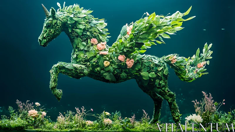 Mystical Leaf Creature: Unicorn Pegasus