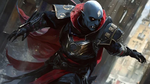 Armored Vampire Warrior Fantasy Art