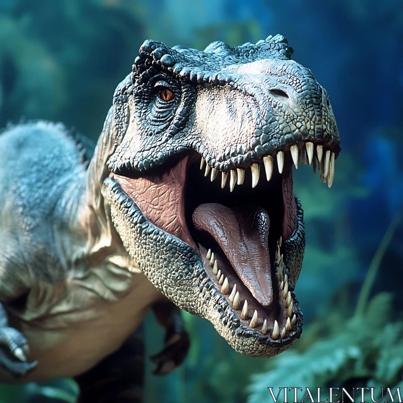 Fearsome Tyrannosaurus Rex Close-Up