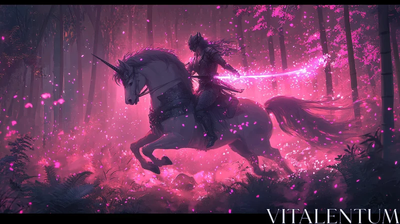 Mystical Ride Through the Cherry Blossom Forest