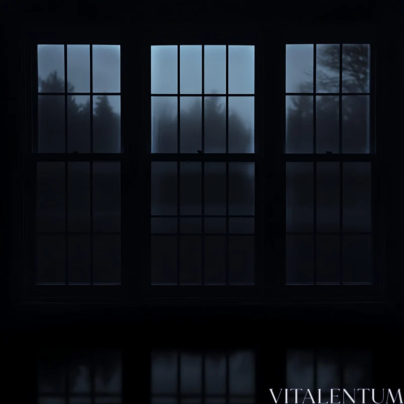 Dark Window at Night