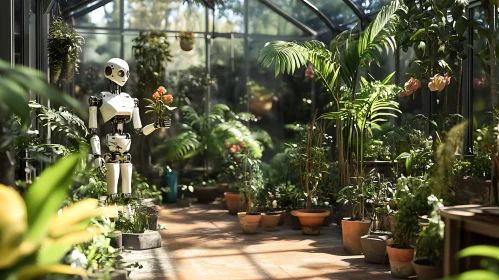 Technological Bloom: Robot in Botanical Garden
