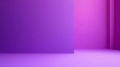 Geometric Purple Minimalist Interior