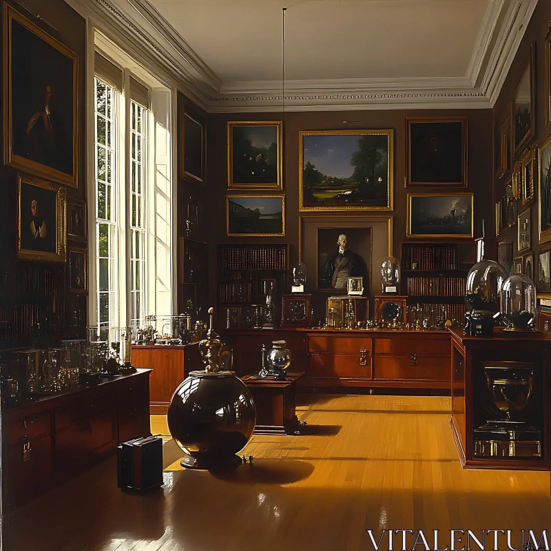 Vintage Interior with Art and Furniture