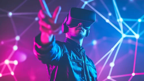Neon Metaverse: Virtual Reality Immersion