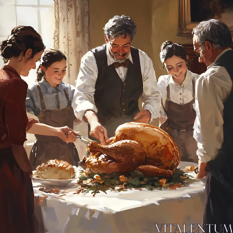 Family Thanksgiving Dinner Celebration