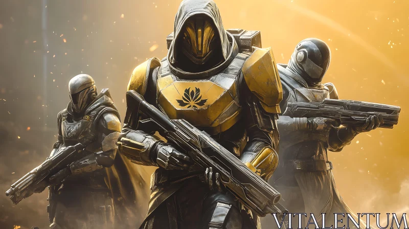 Futuristic Warriors Ready for Battle