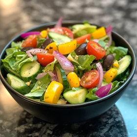 Healthy Fresh Salad with Vegetables
