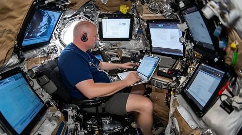 Inside Astronaut's Tech-Filled Workspace