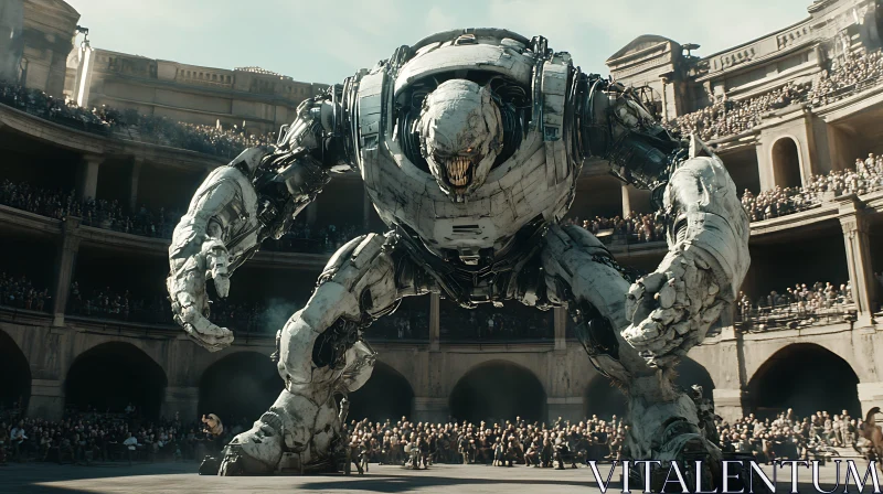 Giant Robot in Ancient Arena