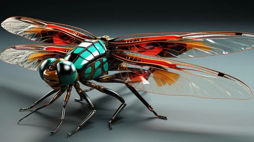 Robotic Insect with Precisionist Design - A Study in Futurism