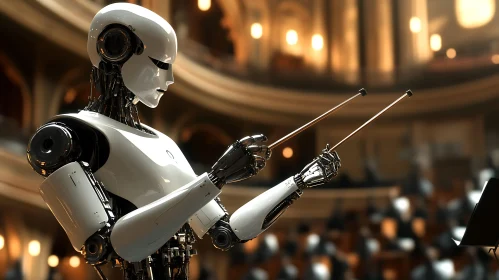 Robotic Orchestra Conductor in Concert Hall