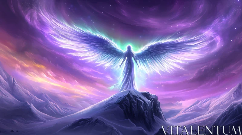 AI ART Winged Guardian of the Peaks