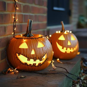 Spooky Pumpkins on Halloween
