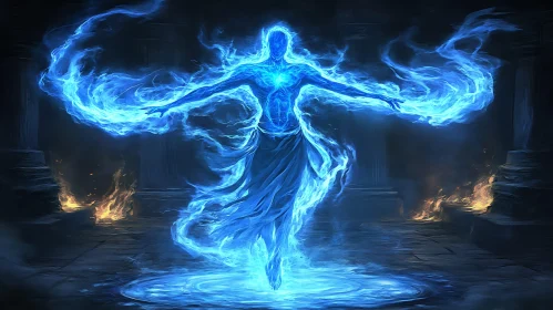 Mystical Blue Flame Entity