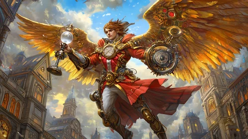 Clockwork Angel in Flight