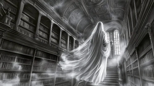 Ghostly Presence in the Library