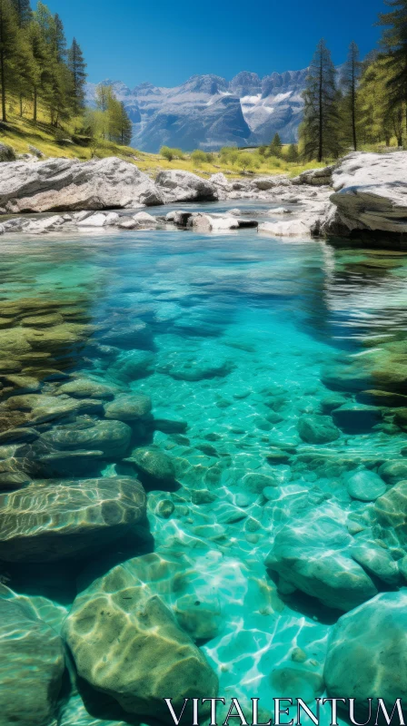 Clear and Sparkling Blue Water - Poolcore | Nature Art AI Image