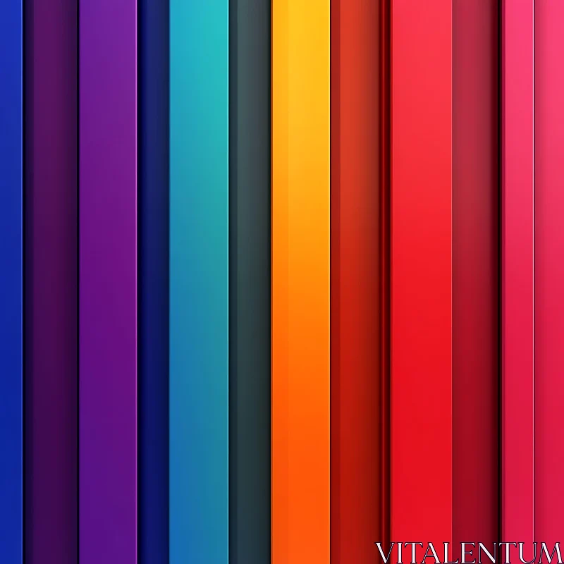 Spectrum of Color Bars Background AI Image