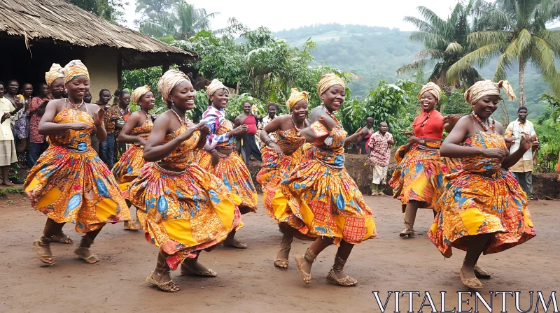 Joyful African Dance Performance AI Image