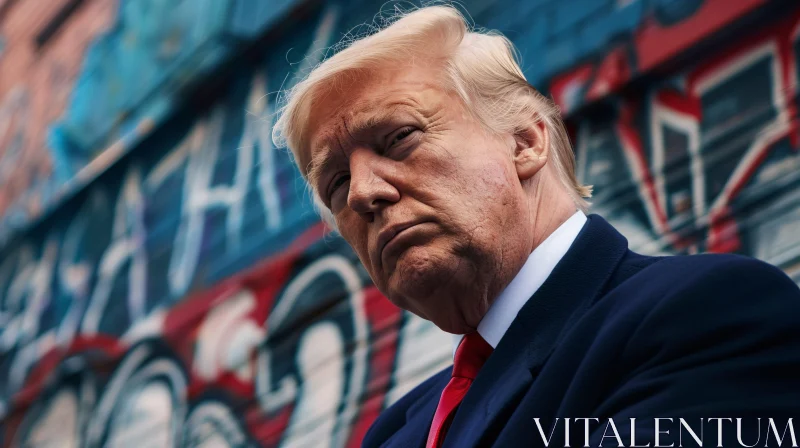 Urban Portrait of Donald Trump AI Image