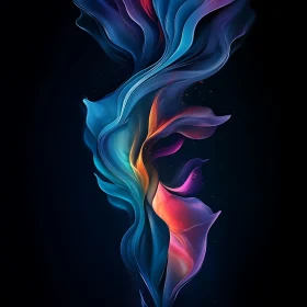 Colorful Swirling Abstract Composition