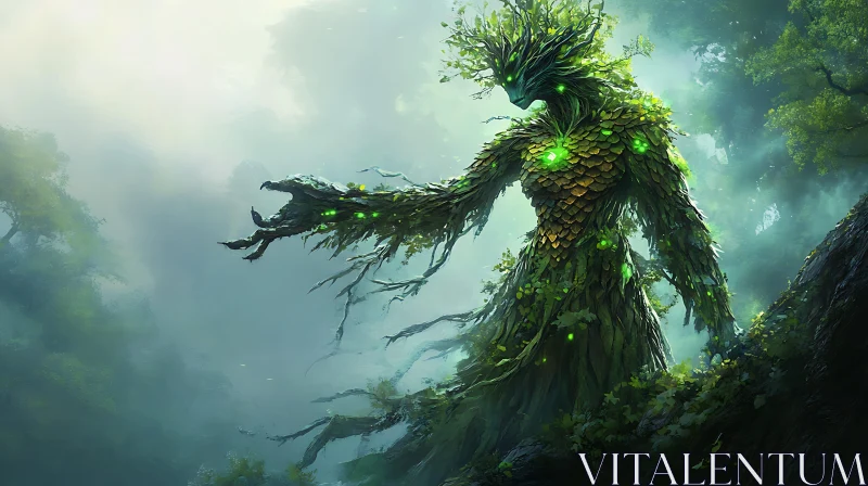 AI ART Guardian of the Ancient Forest