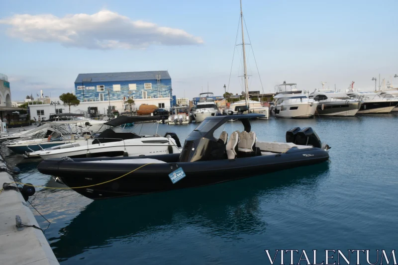 Speedboats and Yachts in Limassol Free Stock Photo