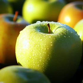 Fresh Green Apple Close-Up