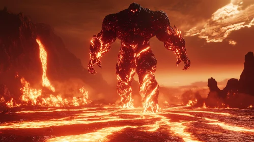 Magma Colossus: A Fiery Giant's Wrath