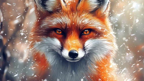 Winter Fox Close-up