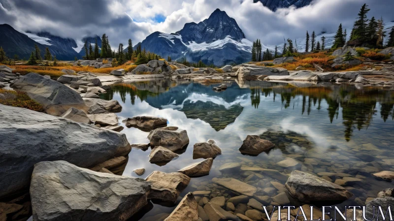 Sublime Wilderness: Reflective Landscapes of British Columbia AI Image