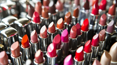 Captivating Lipstick Collection: Vibrant Shades in Close-Up