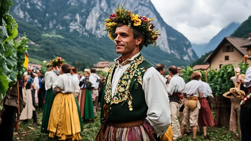 Traditional Celebration in Mountain Village