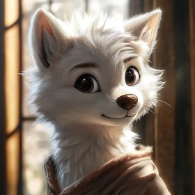 Enchanting Fox with Innocent Eyes