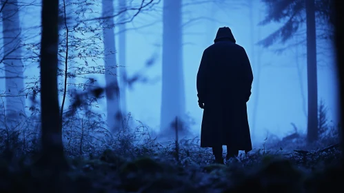 Mysterious Figure in Forest