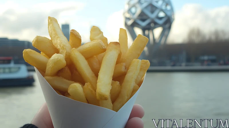 French Fries in Urban Setting AI Image