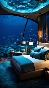 Underwater Bedroom with Oceanic Beds | Luxurious Interiors