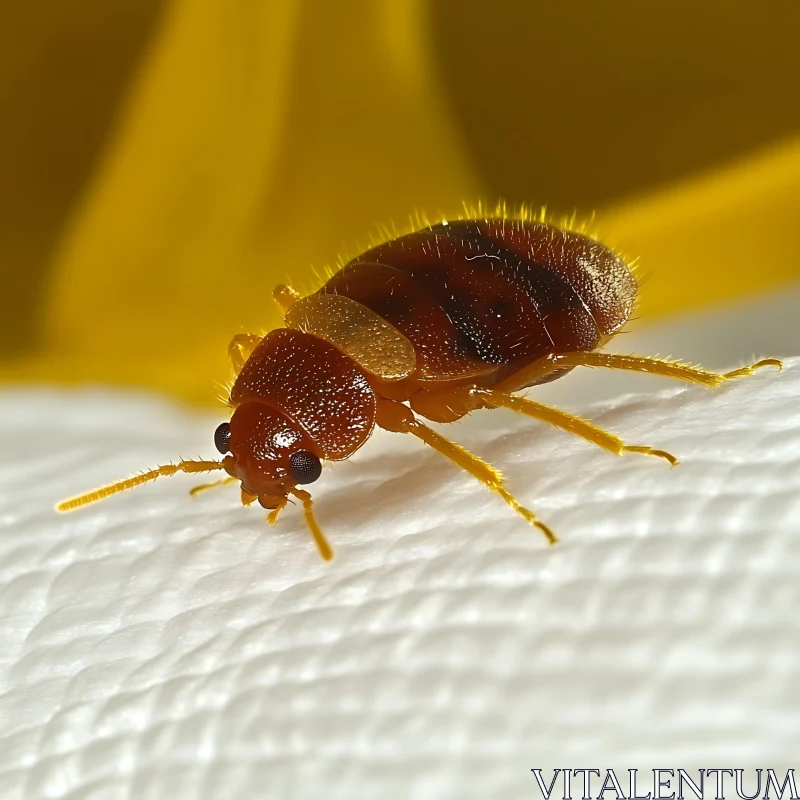 Detailed Macro Shot of a Bed Bug AI Image