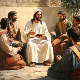 Gathering of Men Listening to Speaker