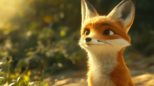Whimsical Fox in the Wilderness