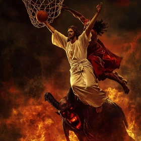 Heaven and Hell Basketball Match