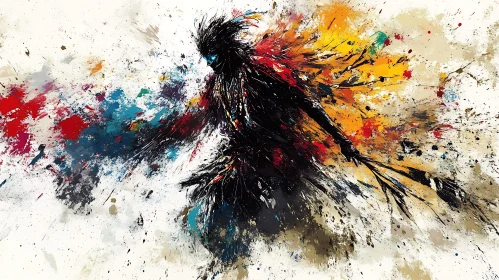 Colorful Abstract Figure Art