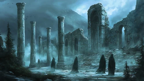 Spectral Ruins: A Journey Through Ancient Times