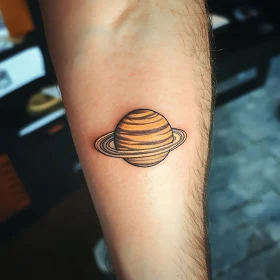 Beautiful Saturn Tattoo Art