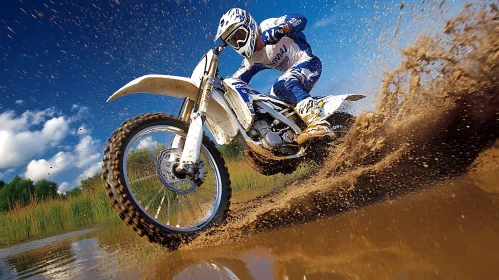 Extreme Motorcycle Racing in Mud