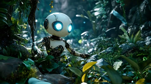 Lost Robot in the Greenery