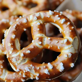 Delicious Baked Pretzel Close-Up