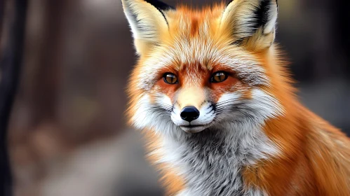 Close-Up of a Fox Face